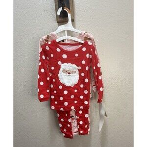 Carter's Just One You Baby Christmas Pajamas 2 Piece Set 18 Months NWT Santa Red
